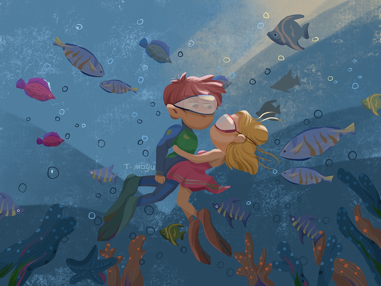 如果大海也会做梦，我会是什么颜色的🐠