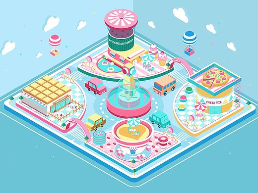 2.5d场景练习（个人主页-ZNTMzMzcwNjg=） - 商业插画 - 站酷设计师一更933原创素材 - 站酷ZCOOL