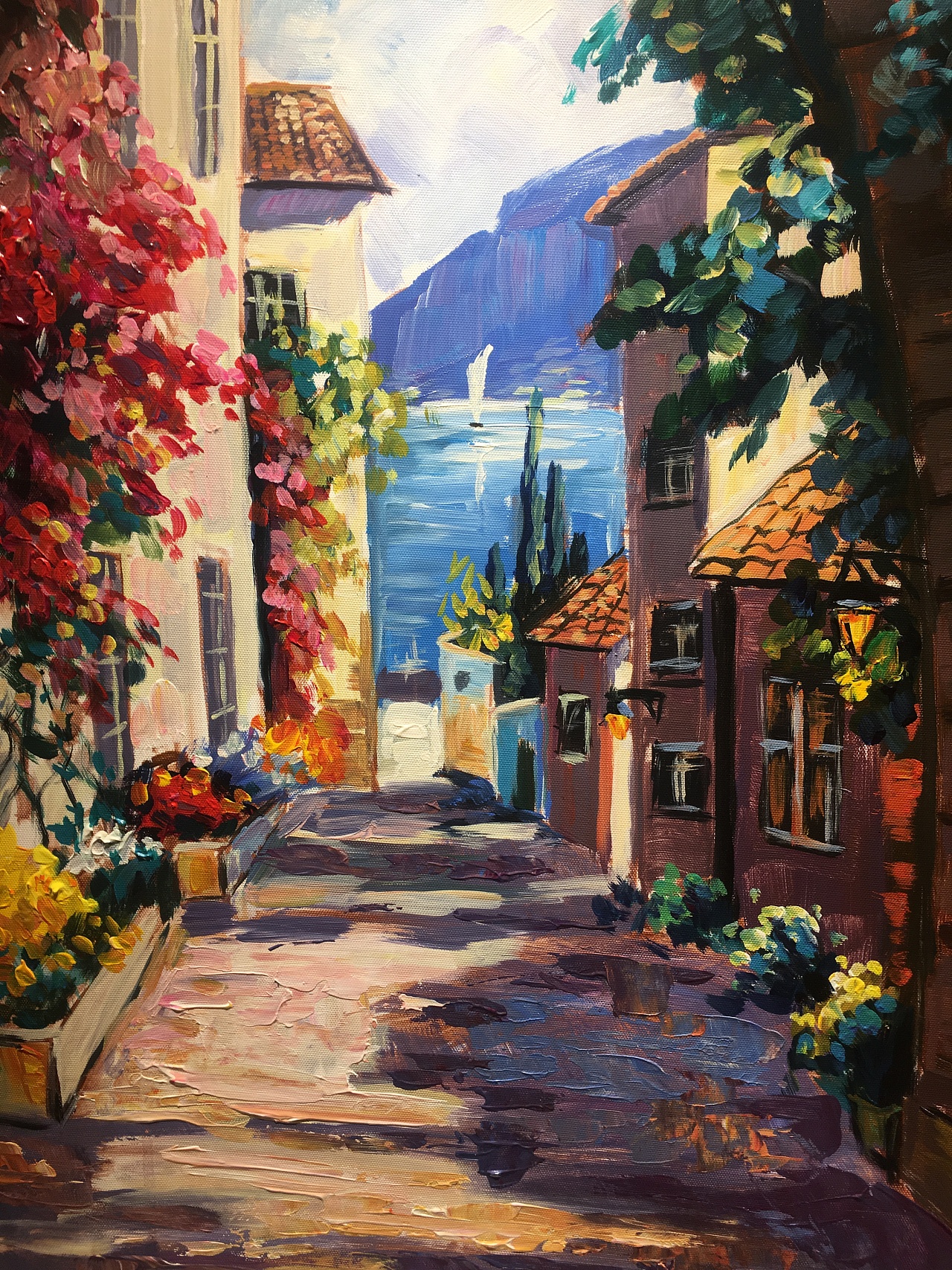 米洛克的小镇|纯艺术|油画|virowang - 原创作品 - 站酷 (zcool)