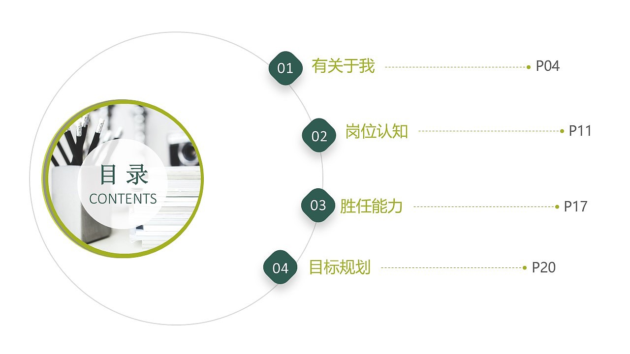 精美简洁个人简介PPT模板