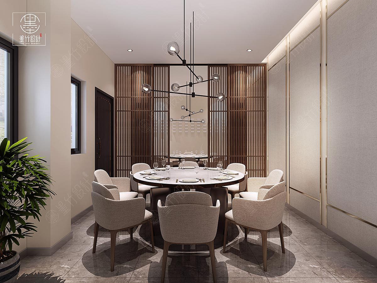 餐厅设计及落地实景| 这个中餐厅设计的落地效果还不错（图ZMTg1NzU2Njcy） - 家装设计 - 站酷设计师商业空间装饰设计原创素材 - 站酷ZCOOL
