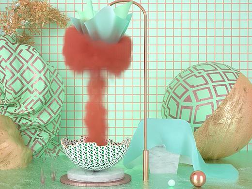 含工程 C4D烟雾渲染