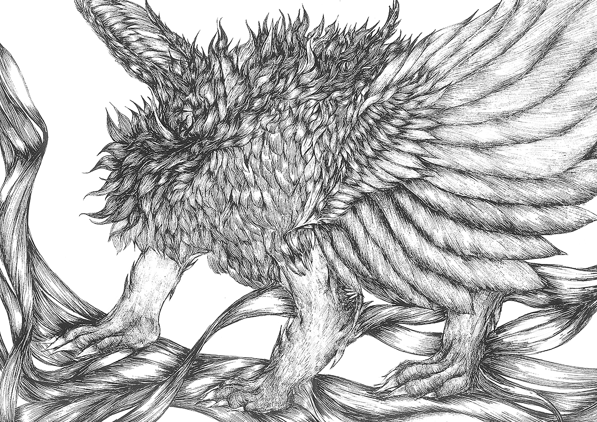 《山海经》异兽插画设计