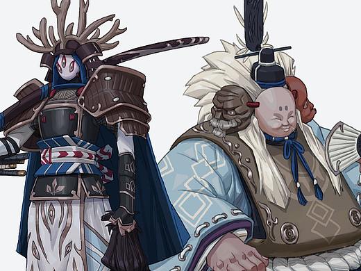 Artstation封建日本 角色设计