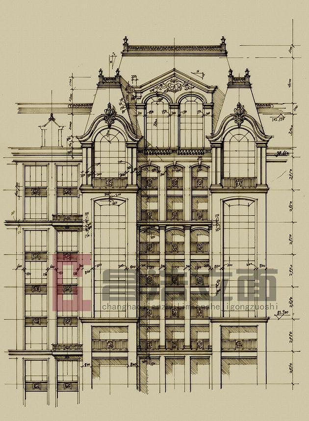 建筑立面手绘（图ZMzU0MTAxMjky） - 建筑设计 - 站酷设计师昌拓原创素材 - 站酷ZCOOL
