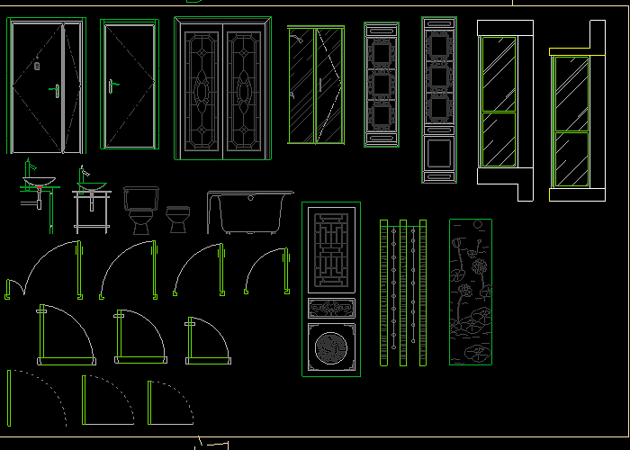 室内家装设计CAD图库图块大全