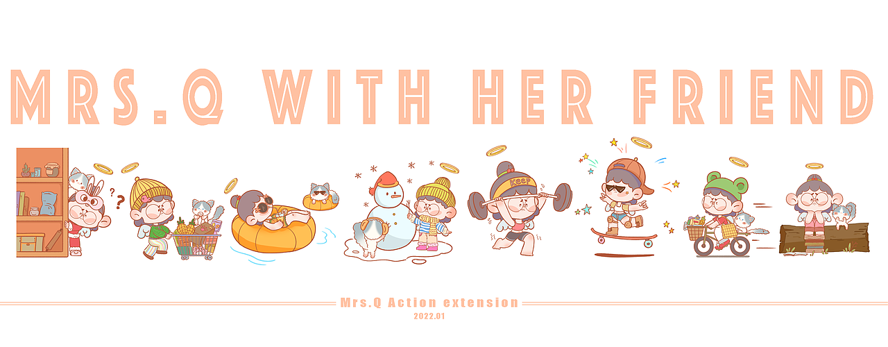 Mrs.Q和她的朋友（图ZMjg2MzY3OTI4） - 儿童插画 - 站酷设计师汤圆不好吃原创素材 - 站酷ZCOOL