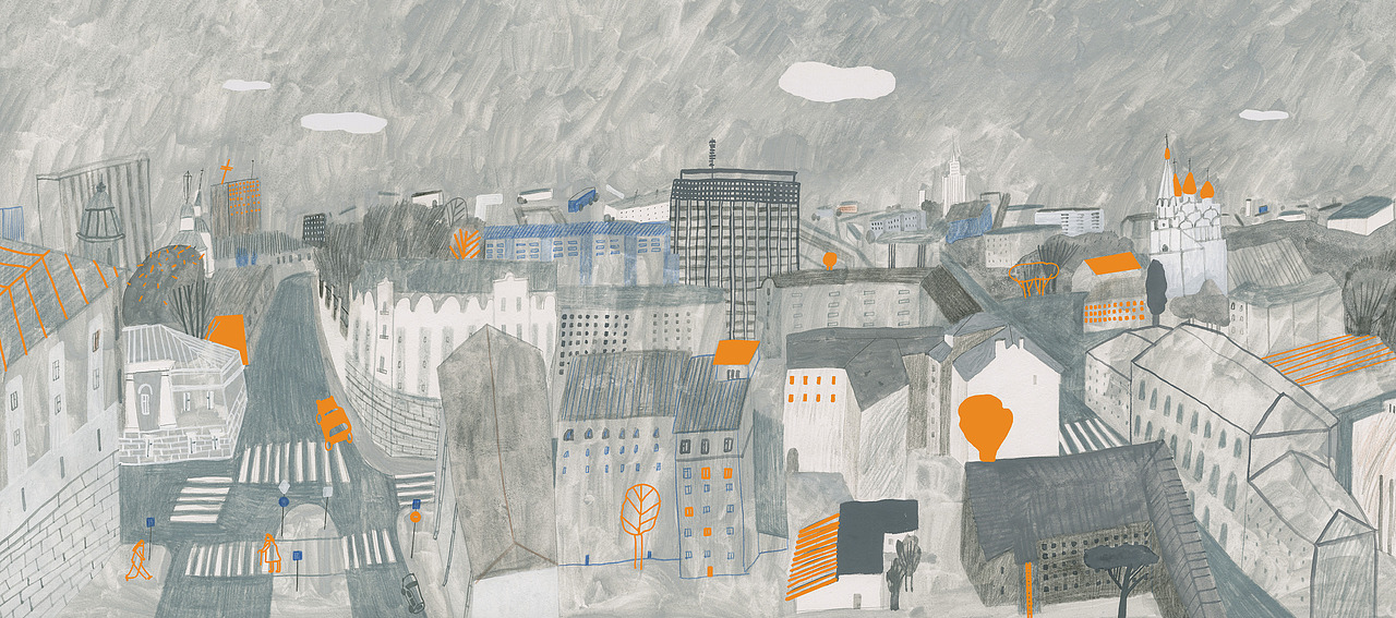 ''Hello, Moscow!'' picturebook il（图ZMjk0ODg1ODc2） - 绘本 - 站酷设计师Tanyabo原创素材 - 站酷ZCOOL