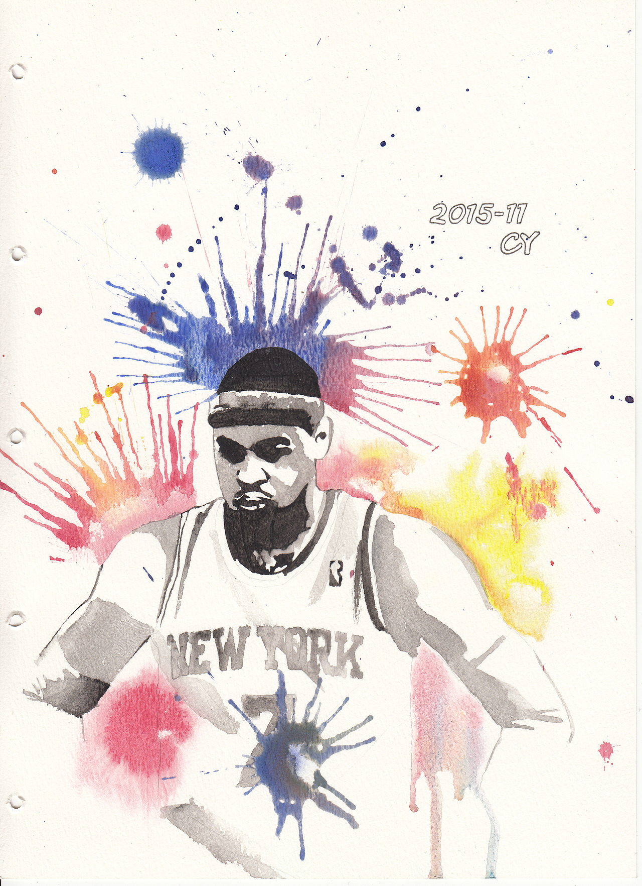 CY手绘--NBA系列绘画