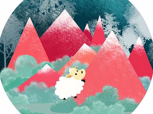 小羊插画（个人主页-ZMjYwNTY3MzI=） - 创作习作 - 站酷设计师初见IrisZhang原创素材 - 站酷ZCOOL