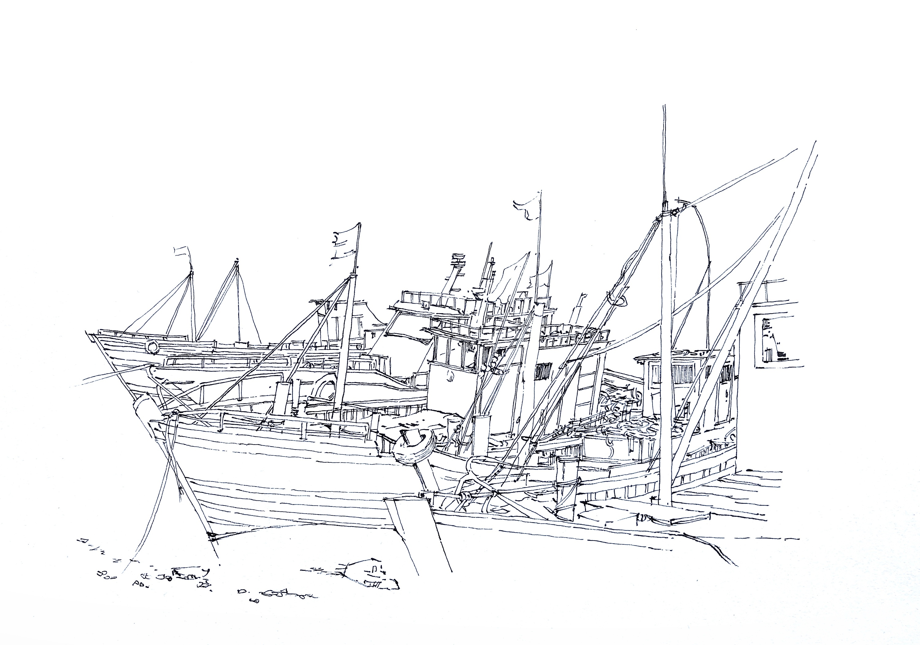 青岛崂山写生|纯艺术|绘画|刘勇手绘 - 原创作品 - 站酷 (zcool)