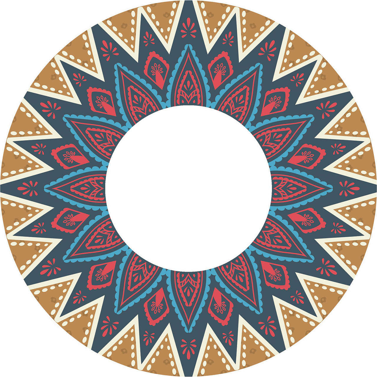 盘长花卉纹-古代丝绸设计素材-图片