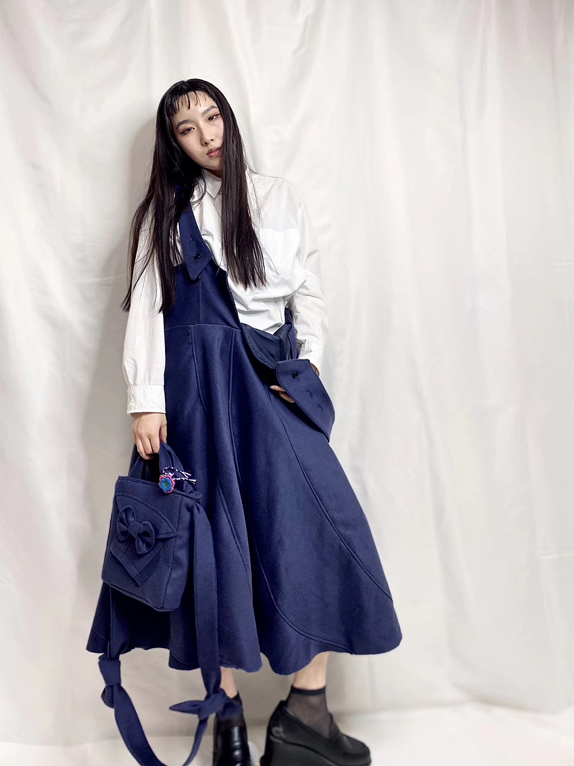 flare蝴蝶结连衣裙meikeiin原创设计手作