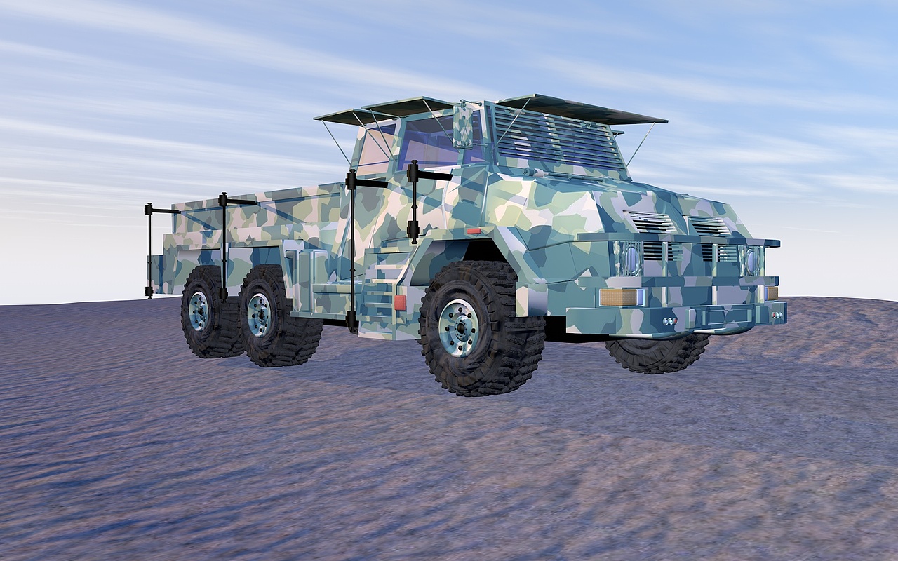 C4D练习之：军卡