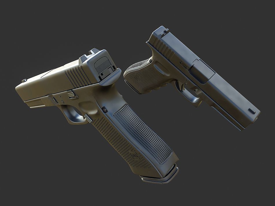 3Ds Max GLOCK_17 建模+渲染