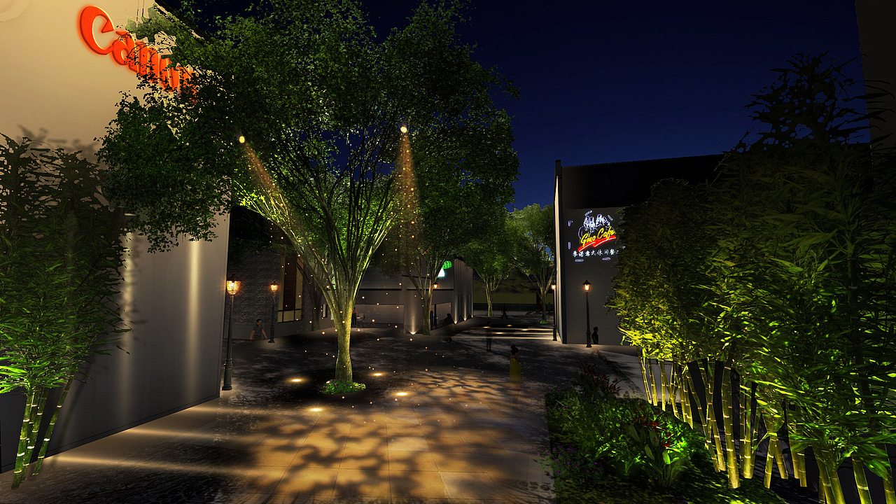 某个古镇夜景规划灯光设计之二（图ZMTE3NDc1NzA0） - 建筑/空间 - 站酷设计师清汤寡水先桑原创素材 - 站酷ZCOOL