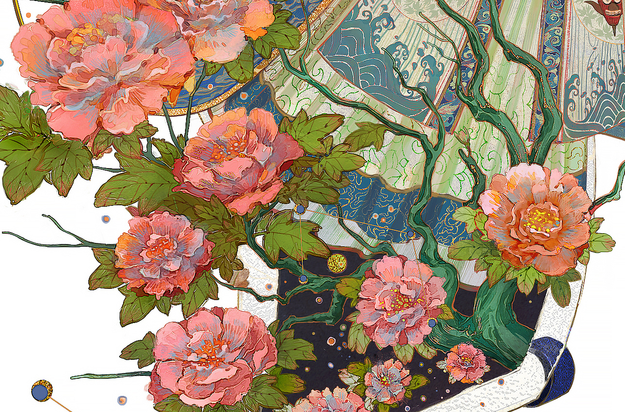 阴阳师百绘罗衣 花鸟卷——澜星琉璃(图ZMjY1MzM0MTI0) - 概念设定 - 站酷设计师東夏卿卿原创素材 - 站酷ZCOOL