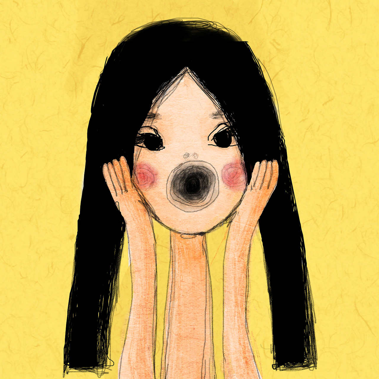我画画只是为了自己（图ZMjk5Mzg0NjA=） - 新锐潮流插画 - 站酷设计师李小5原创素材 - 站酷ZCOOL