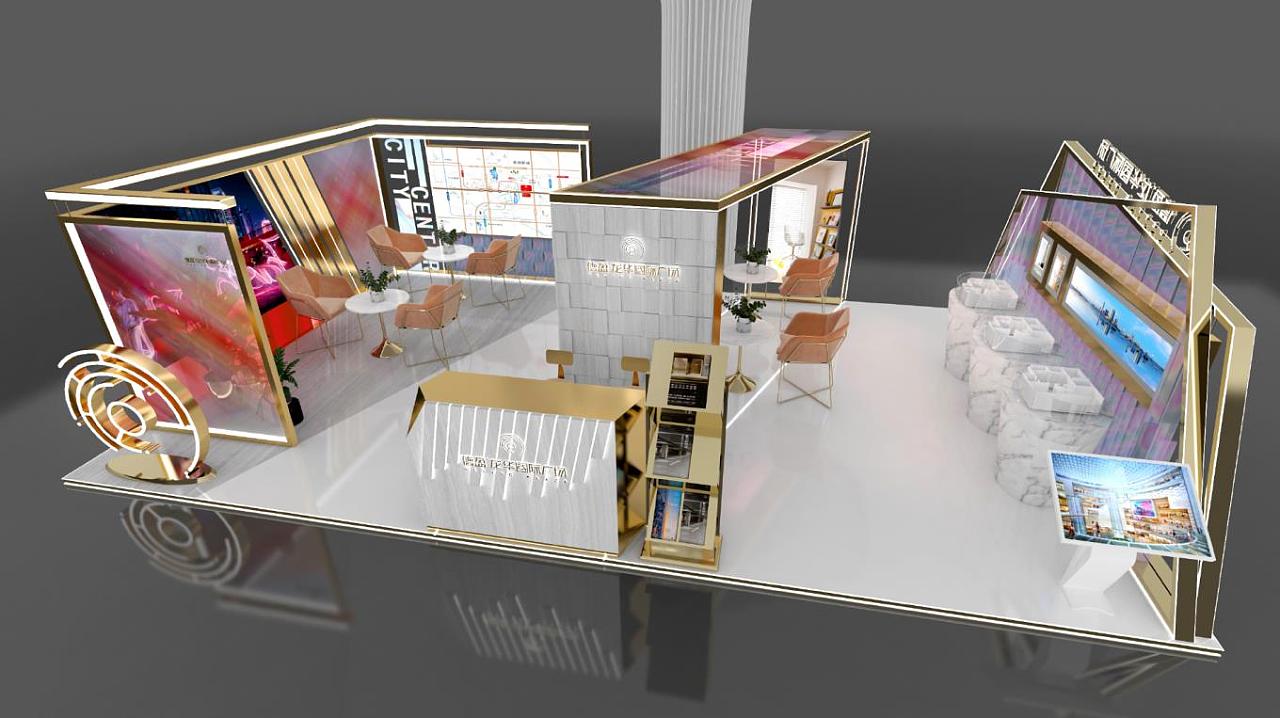 房地产城市展厅|三维|其他三维|静以琳听0720 - 原创作品 - 站酷