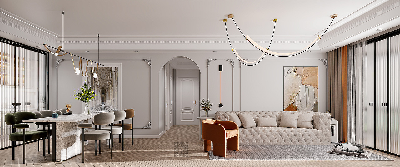 将小法式浪漫构筑于现代空间