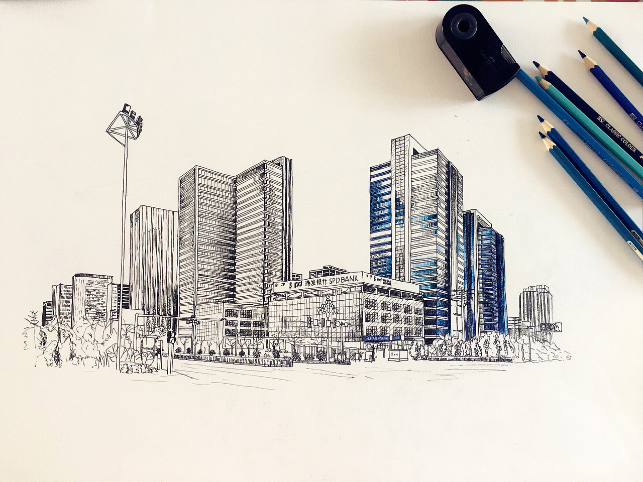 《我的家鄉(xiāng)-新東勝》（圖ZODMwMTkyNDQ=） - 繪畫 - 站酷設(shè)計(jì)師完美MCL原創(chuàng)素材 - 站酷ZCOOL