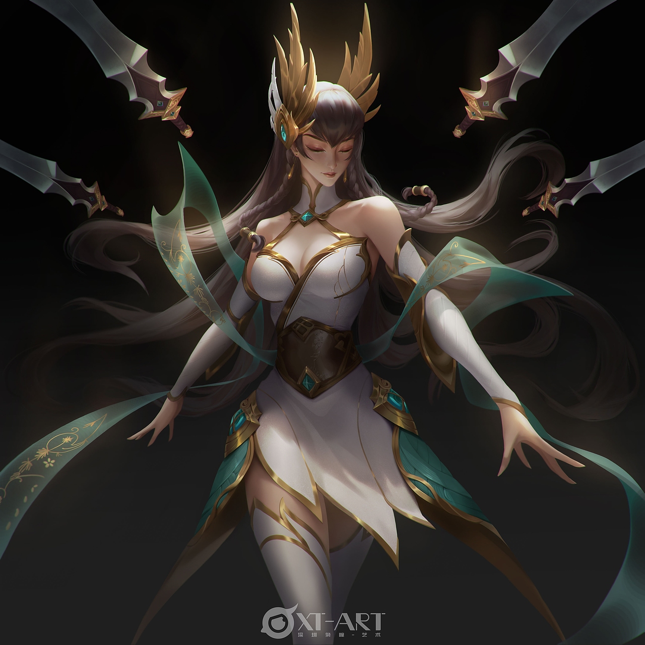 学生作品---艾瑞莉娅同人立绘