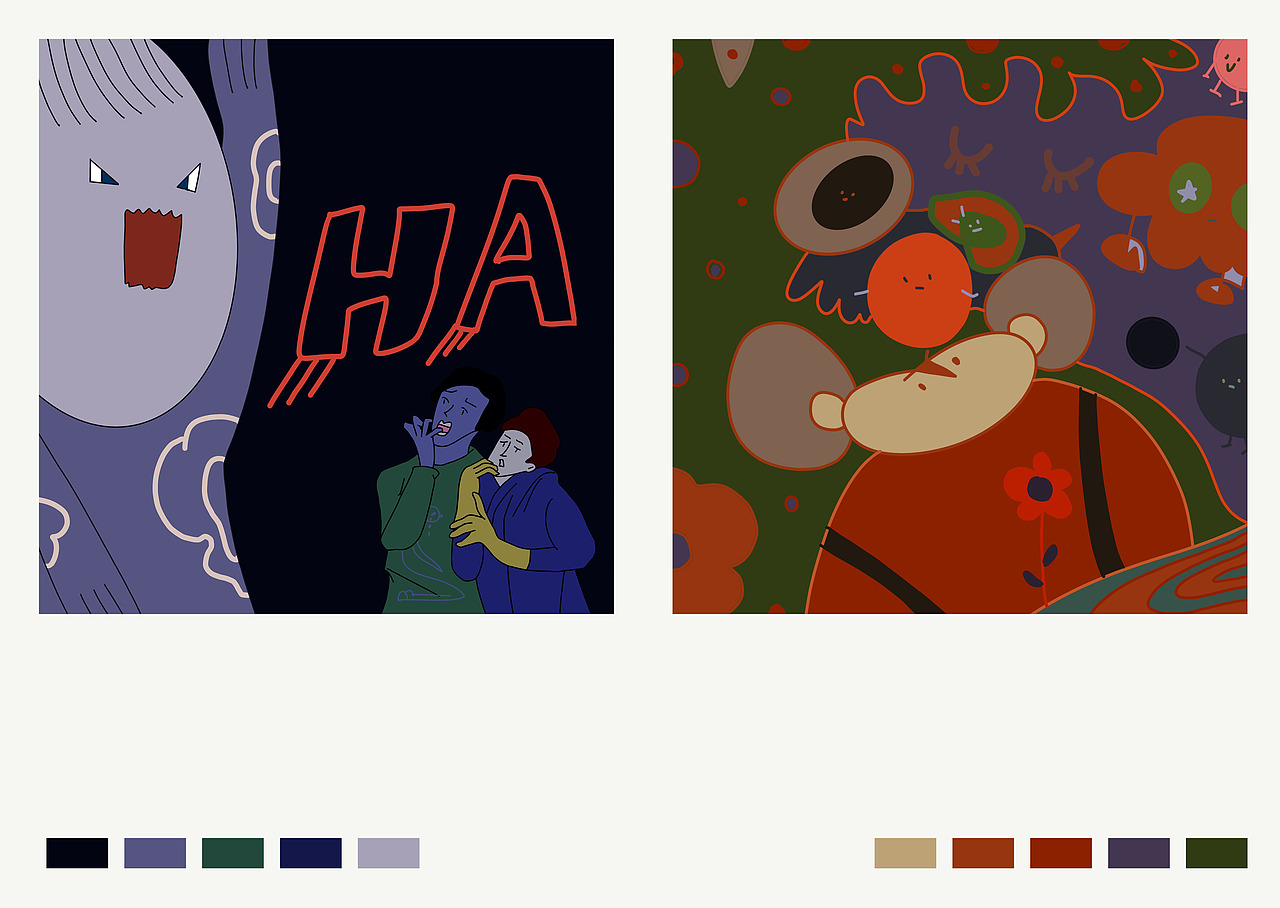 2021年终总结（图ZMjkwMzE3NTI4） - 艺术插画 - 站酷设计师卷卷upupup原创素材 - 站酷ZCOOL