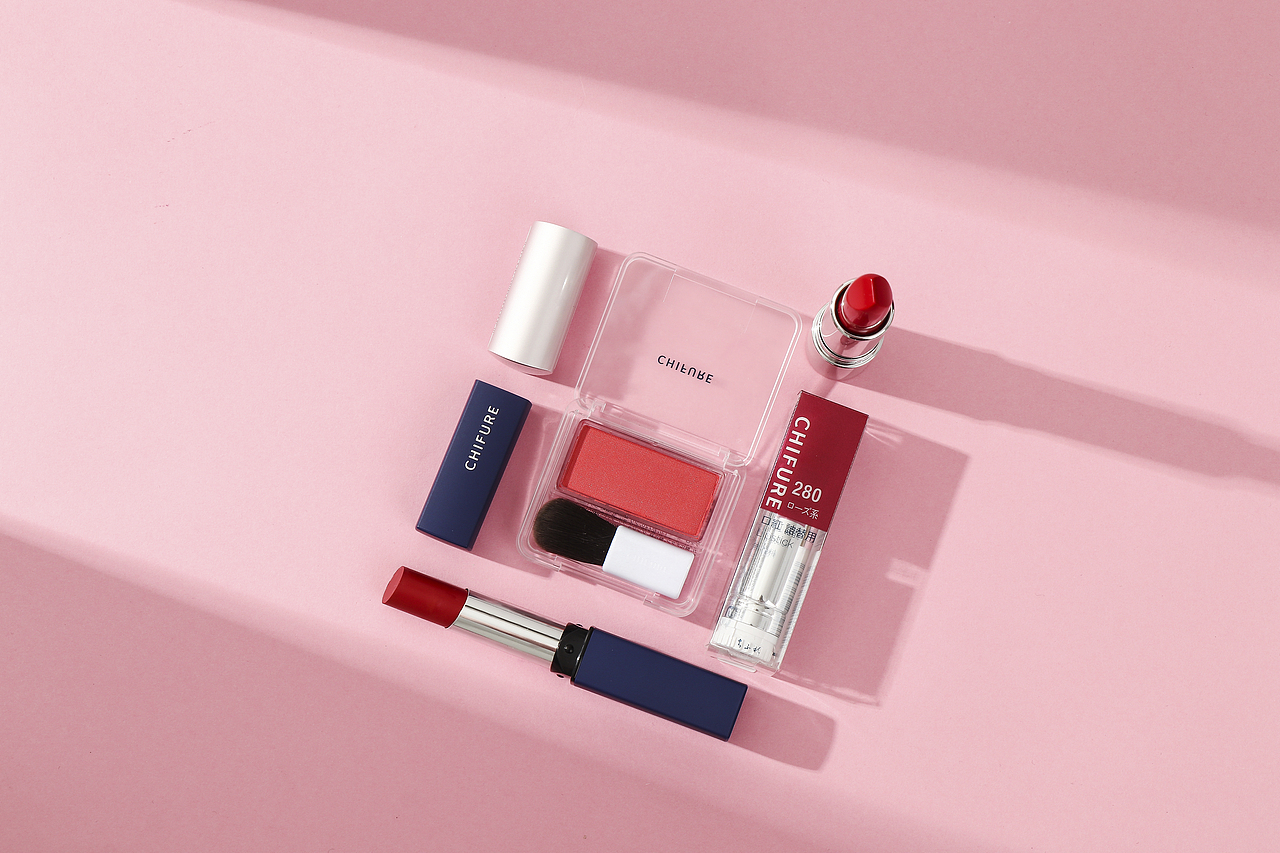 产品摄影-美妆摄影-口红眼影组合