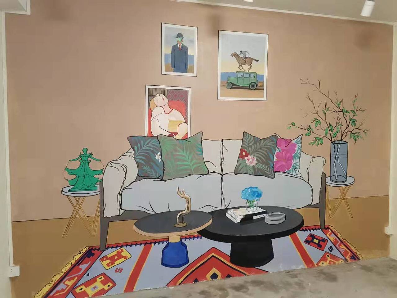 虚拟家具彩绘设计加落地