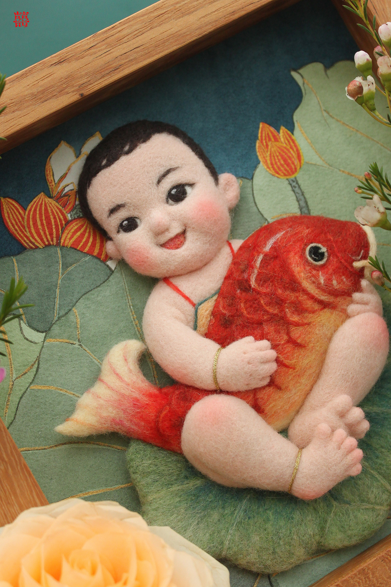 囍囍的羊毛毡 之 锦鲤宝宝