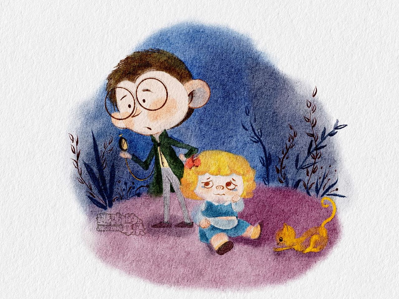 猪猪女孩（图ZMjc2ODUzMjgw） - 儿童插画 - 站酷设计师逃跑的耳朵原创素材 - 站酷ZCOOL