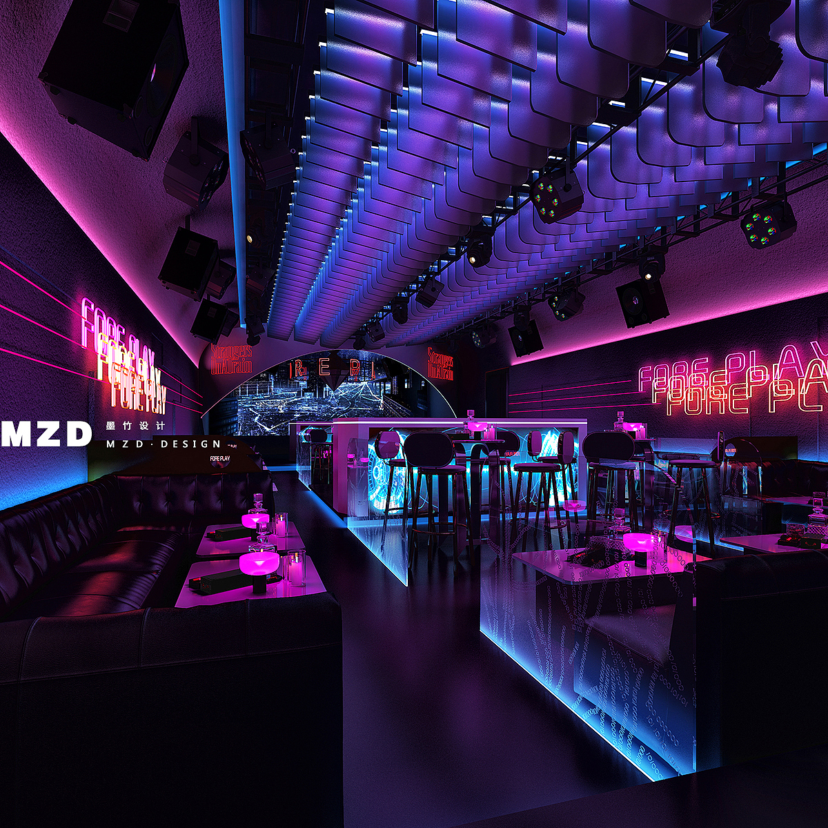 foreplayhiphopbar墨竹专业酒吧设计