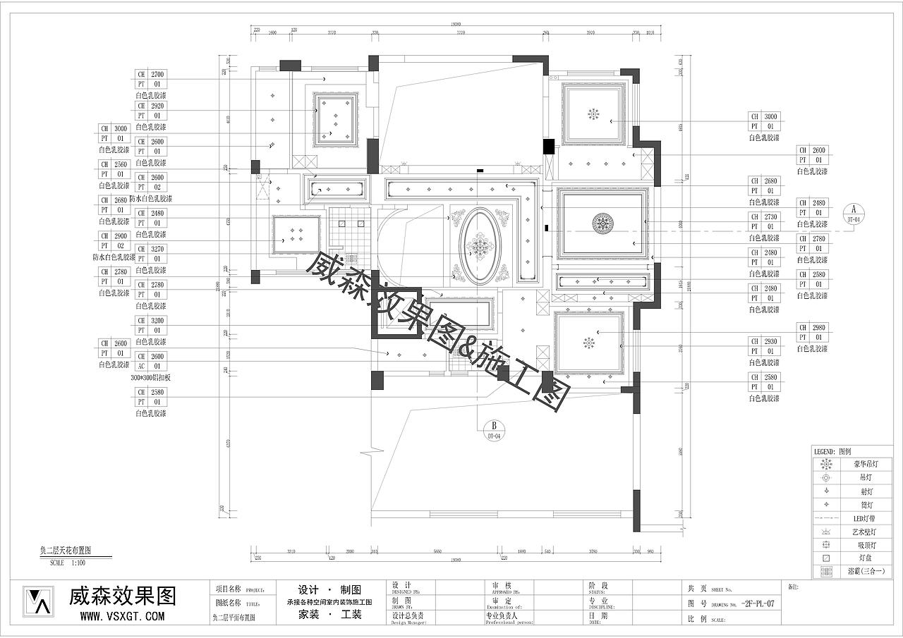 家装|五层欧式别墅  平面系统图