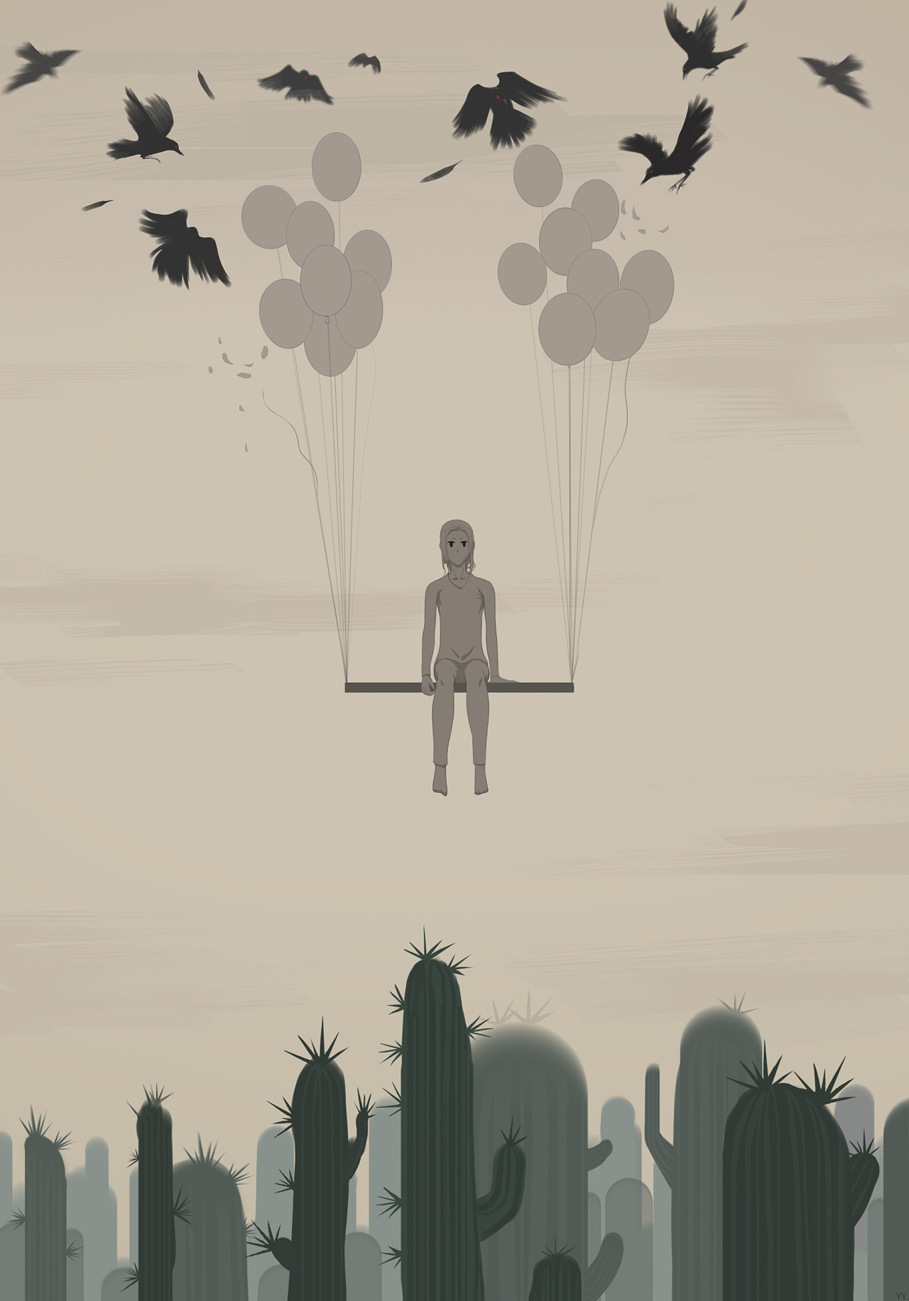 小丧~|插画|绘本|郁陀雨 - 原创作品 - 站酷 (zcool)