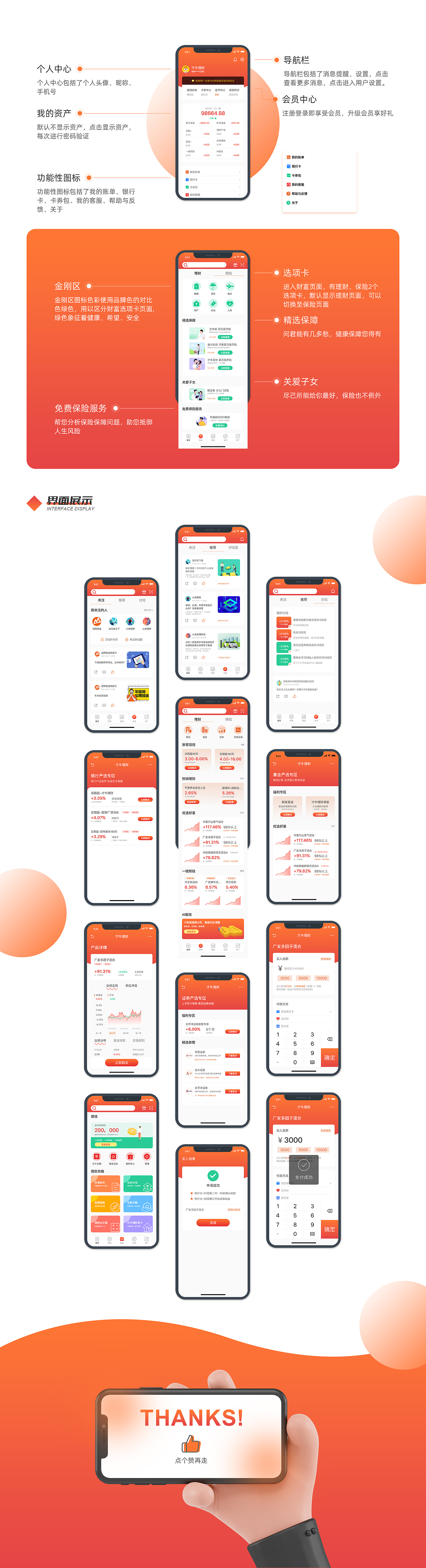 才牛理财-金融理财类APP（图ZMjgyNDYzMzIw） - APP界面 - 站酷设计师莲动鱼跃原创素材 - 站酷ZCOOL