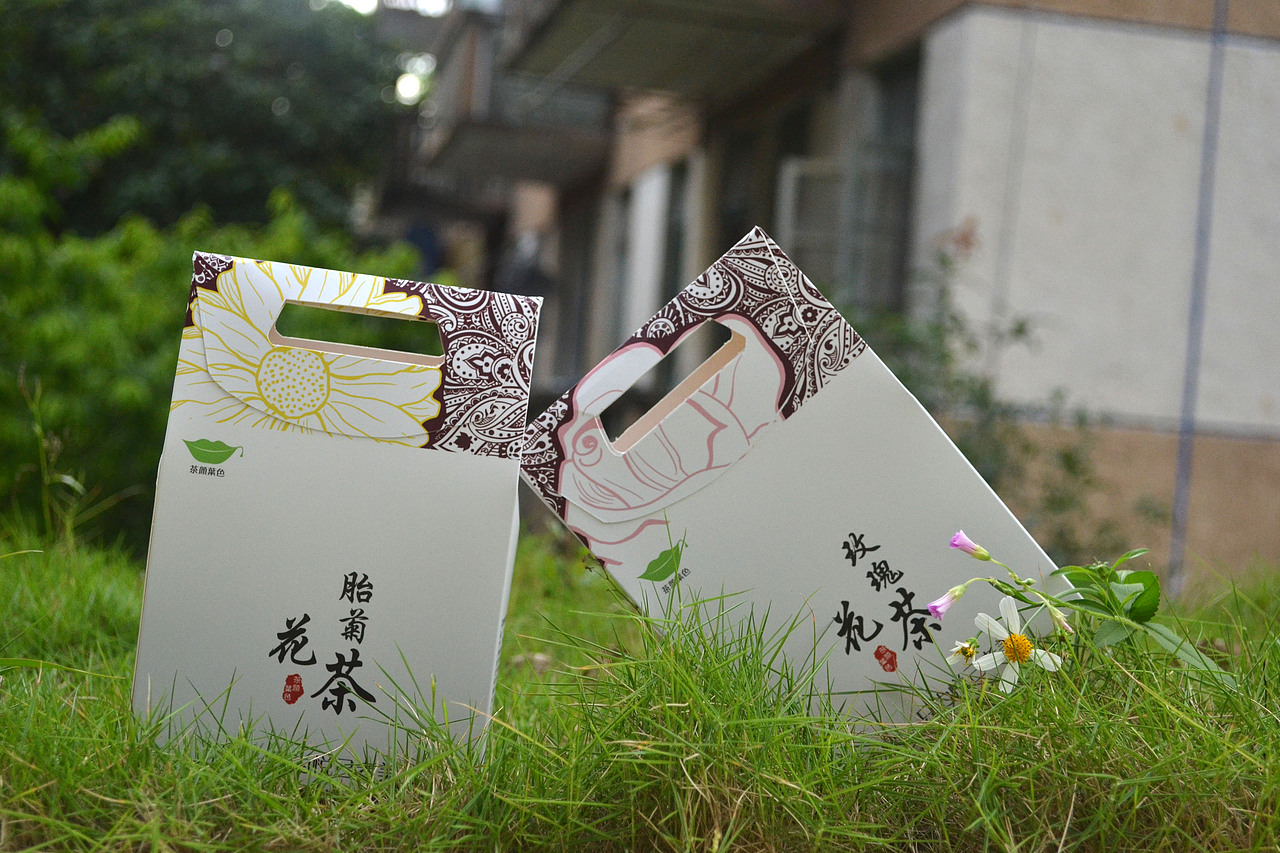 茶颜叶色之花茶包装设计（图ZNTIyMDg0NDQ=） - 包装 - 站酷设计师是阿离吖原创素材 - 站酷ZCOOL