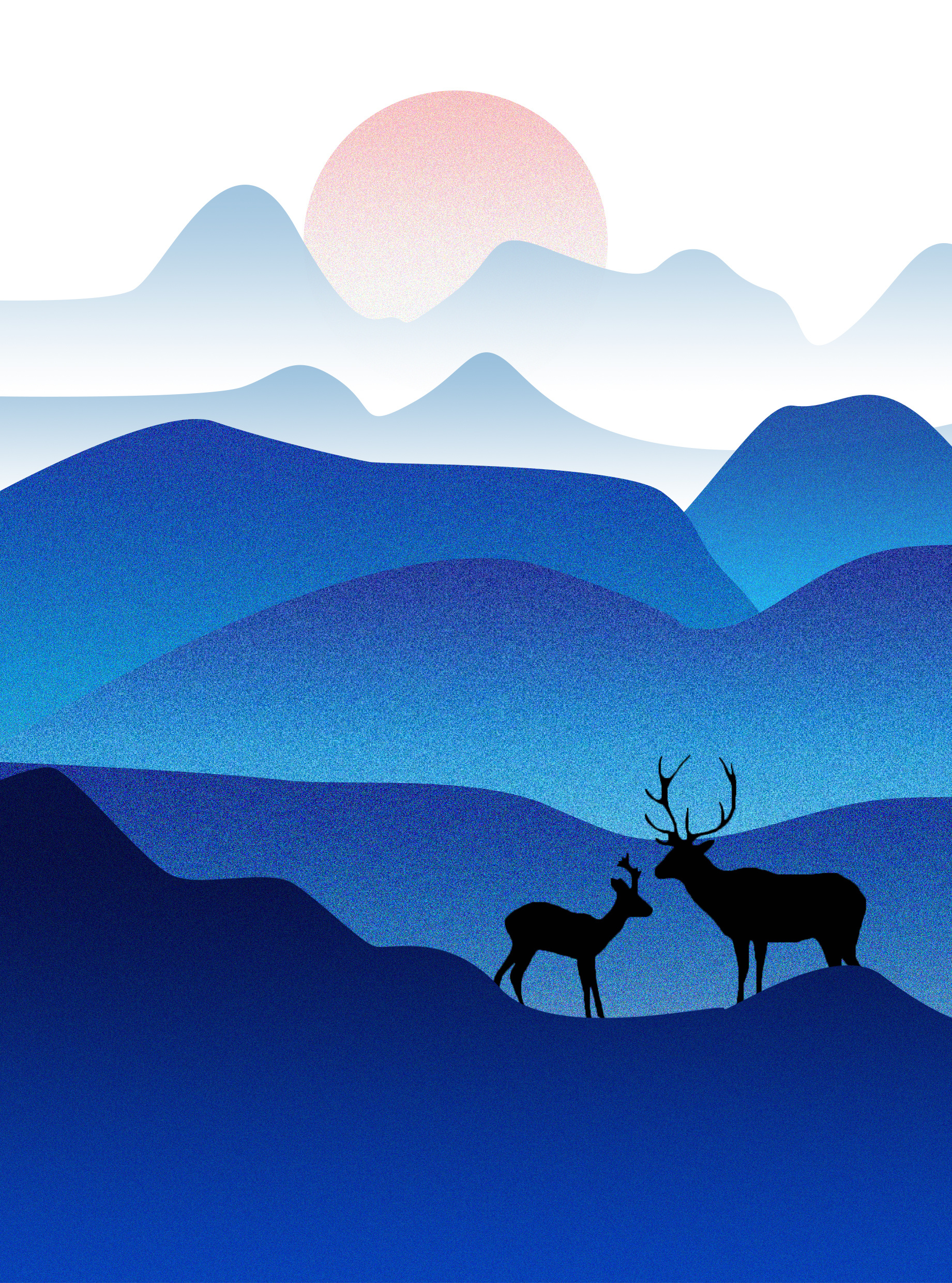 林深处遇鹿|插画|创作习作|一把勺子把子 - 原创作品 - 站酷 (zcool)