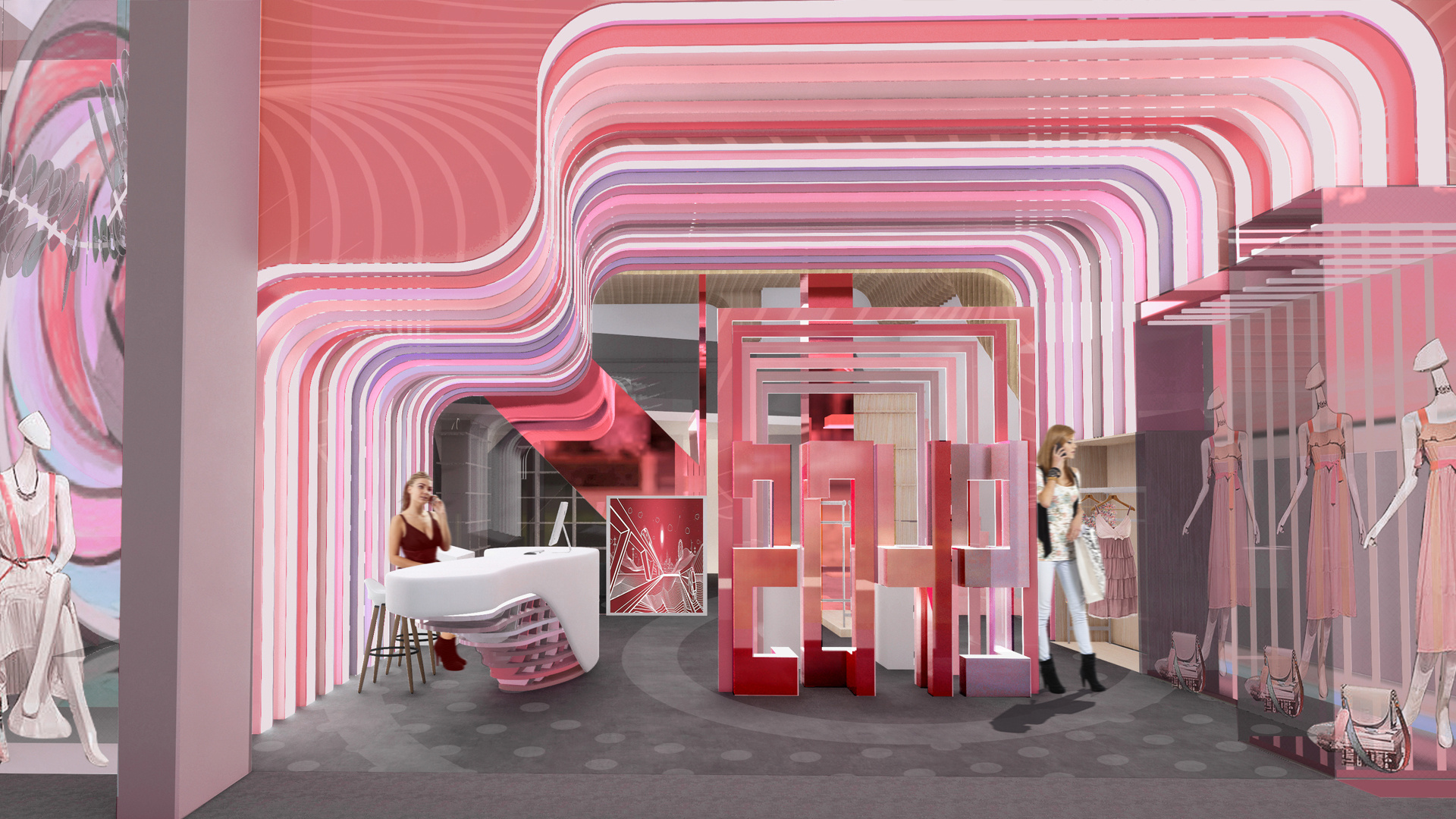 时空之门复合商业空间室内设计