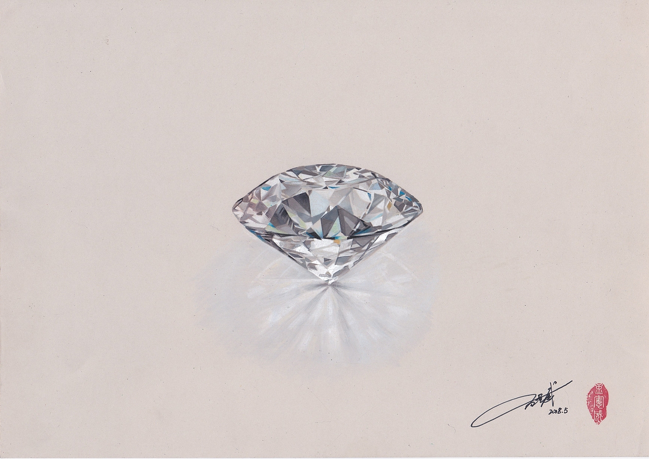 彩铅《钻石》