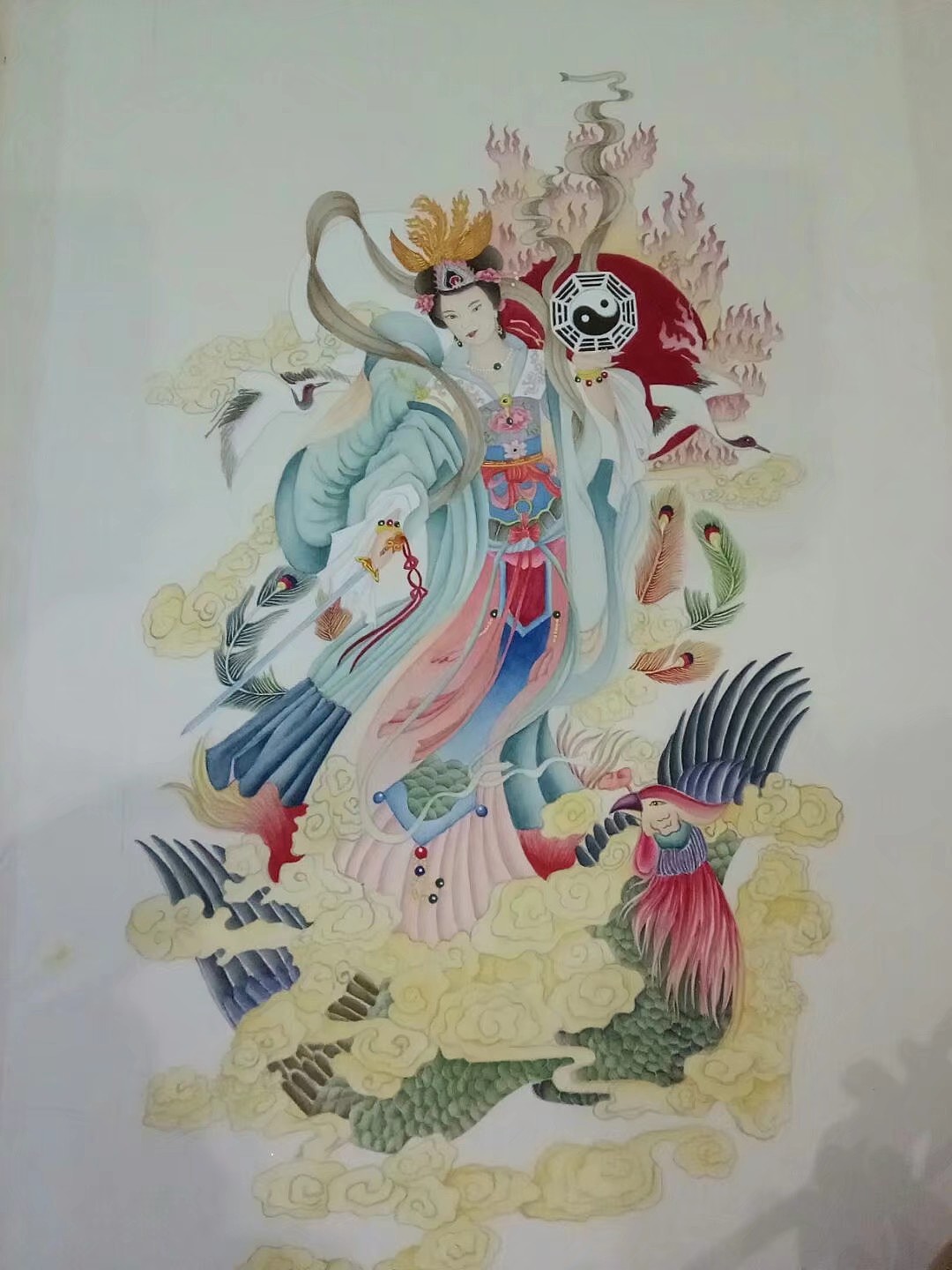 工笔临摹练习——九天玄女像