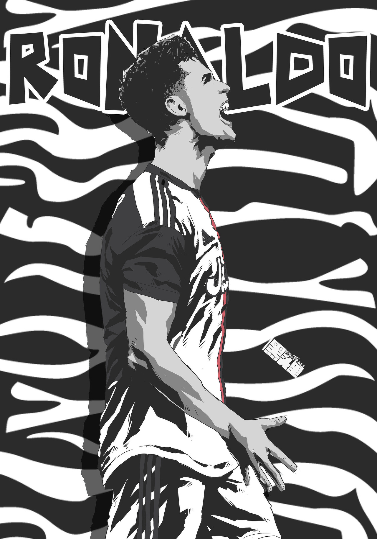 足球插画——2019-2020赛季尤文图斯