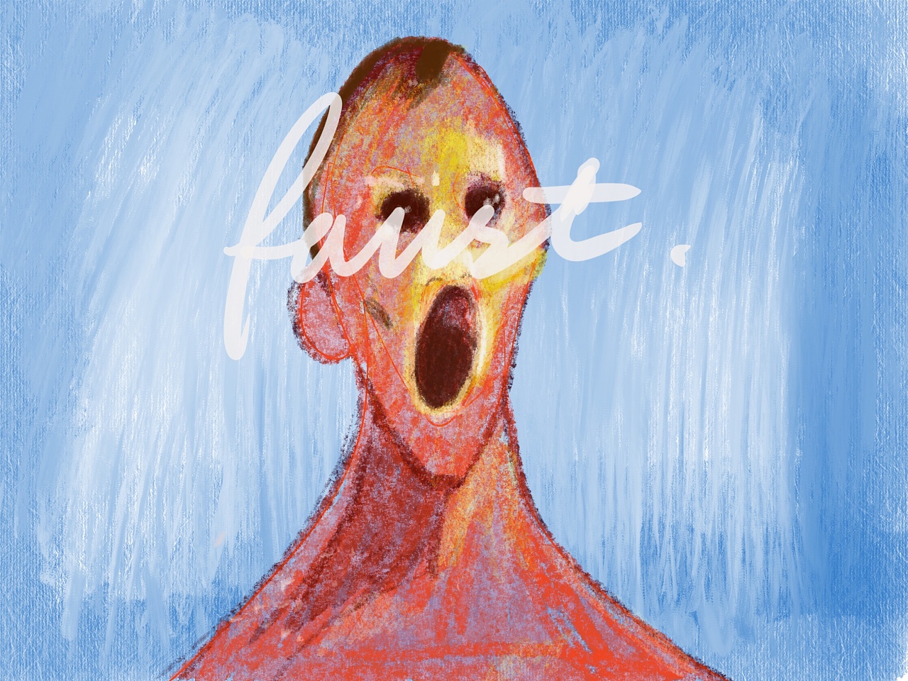 《痛苦的人临摹》|插画|创作习作|faustruan - 临摹作品 - 站酷