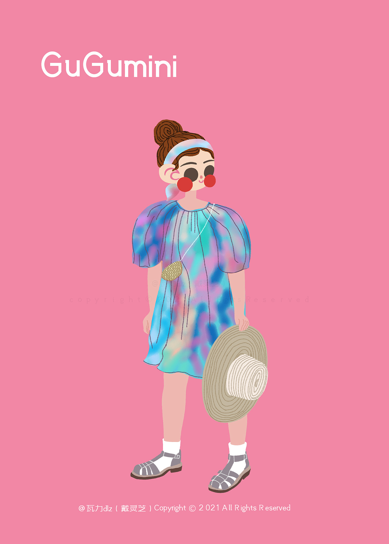 帮朋友画的一组童装卡通插画扁平风的