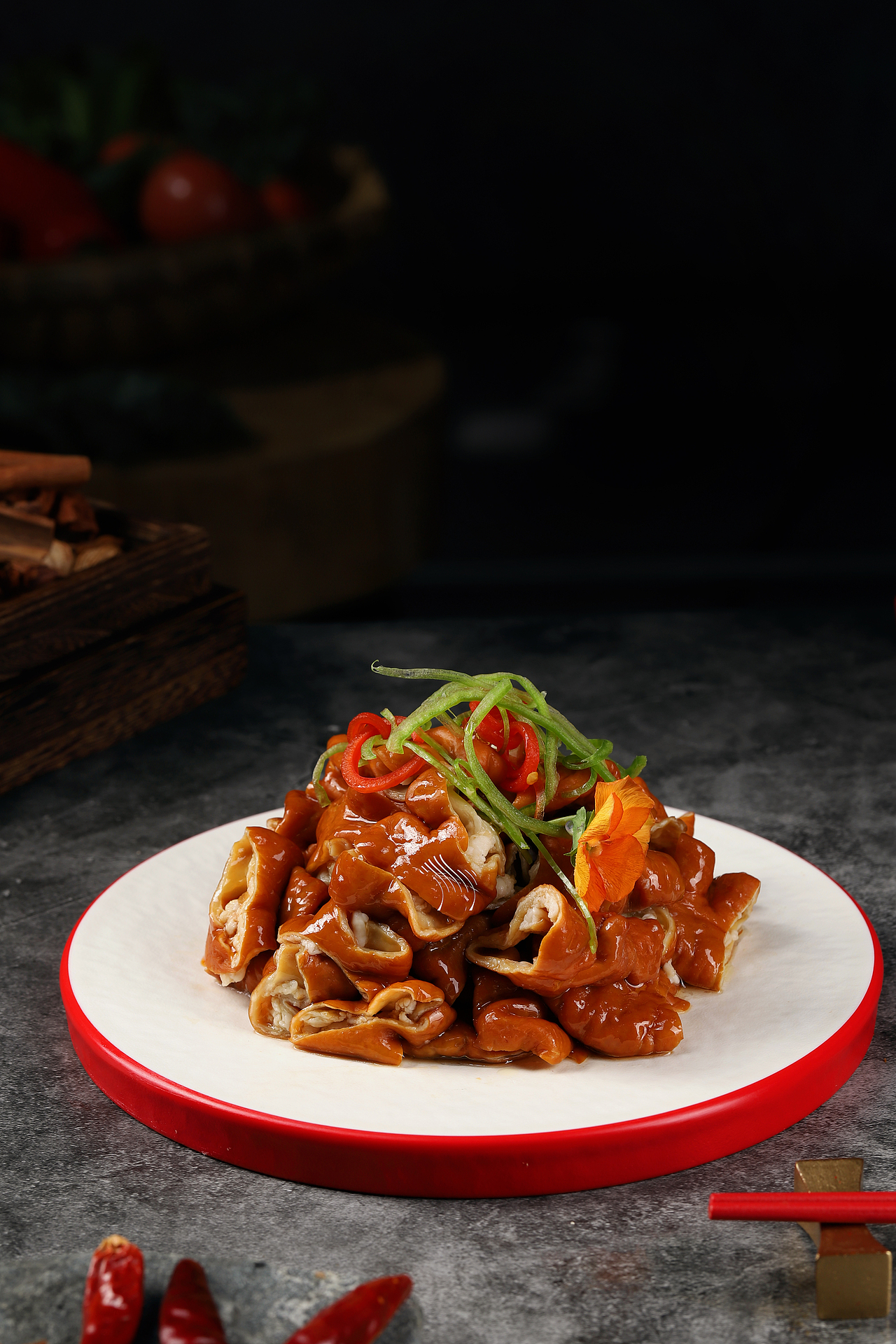 美食摄影 卤味菜 卤鸡脚 卤肥肠（图ZMzM3OTMyMzY0） - 美食摄影 - 站酷设计师奔奔马电商视觉原创素材 - 站酷ZCOOL