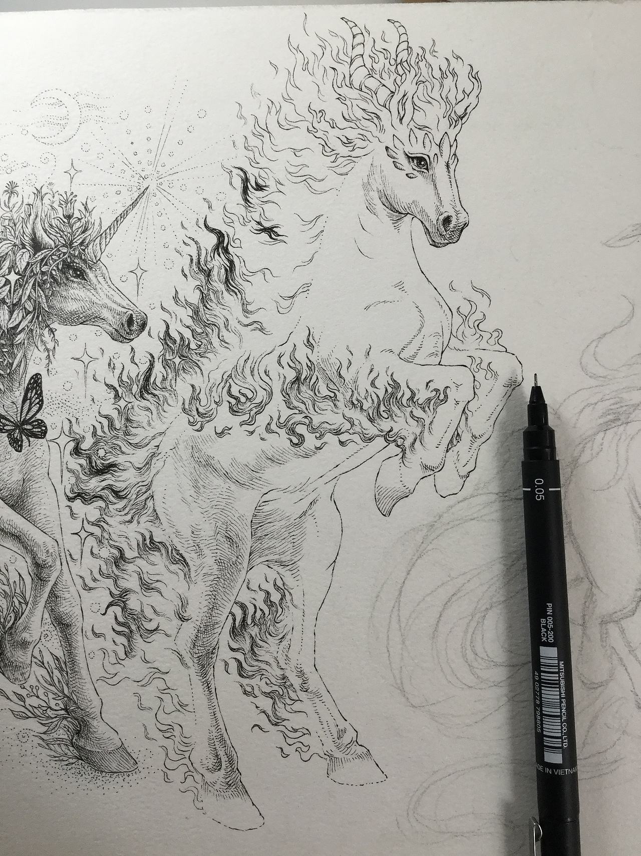 《天马行空图》傅淳强手绘作品(图ZMTE5OTM0MDY4) - 绘画 - 站酷设计师傅淳强画者之旅原创素材 - 站酷ZCOOL