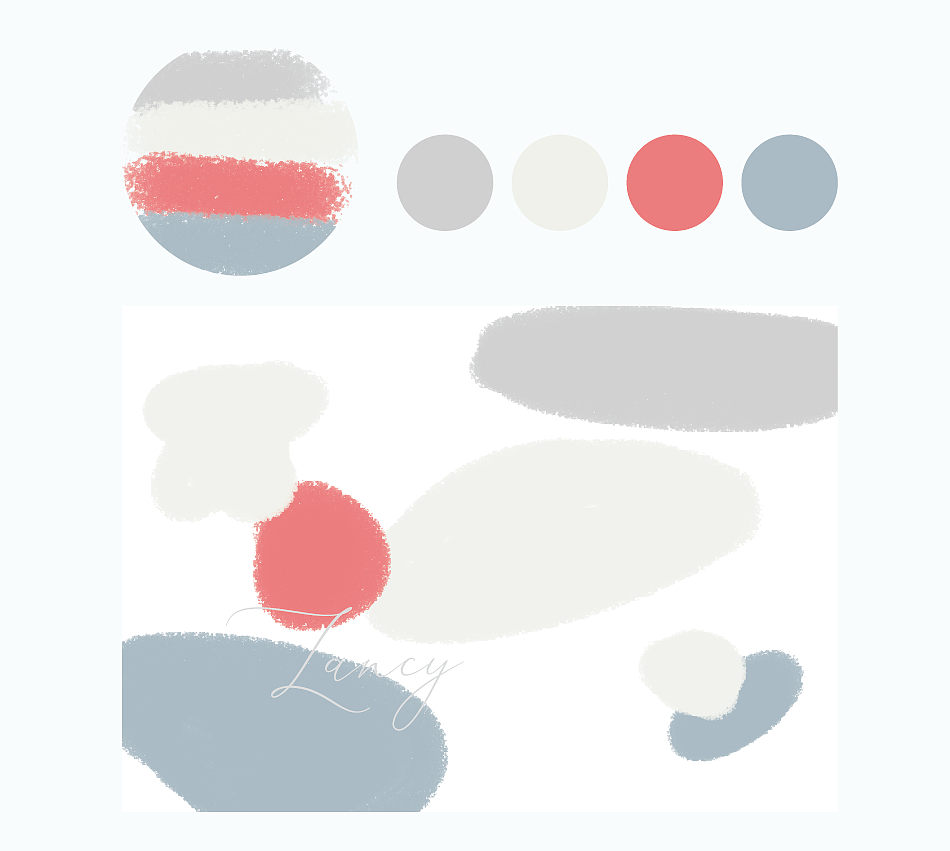 中性色配色方案——(治愈系)