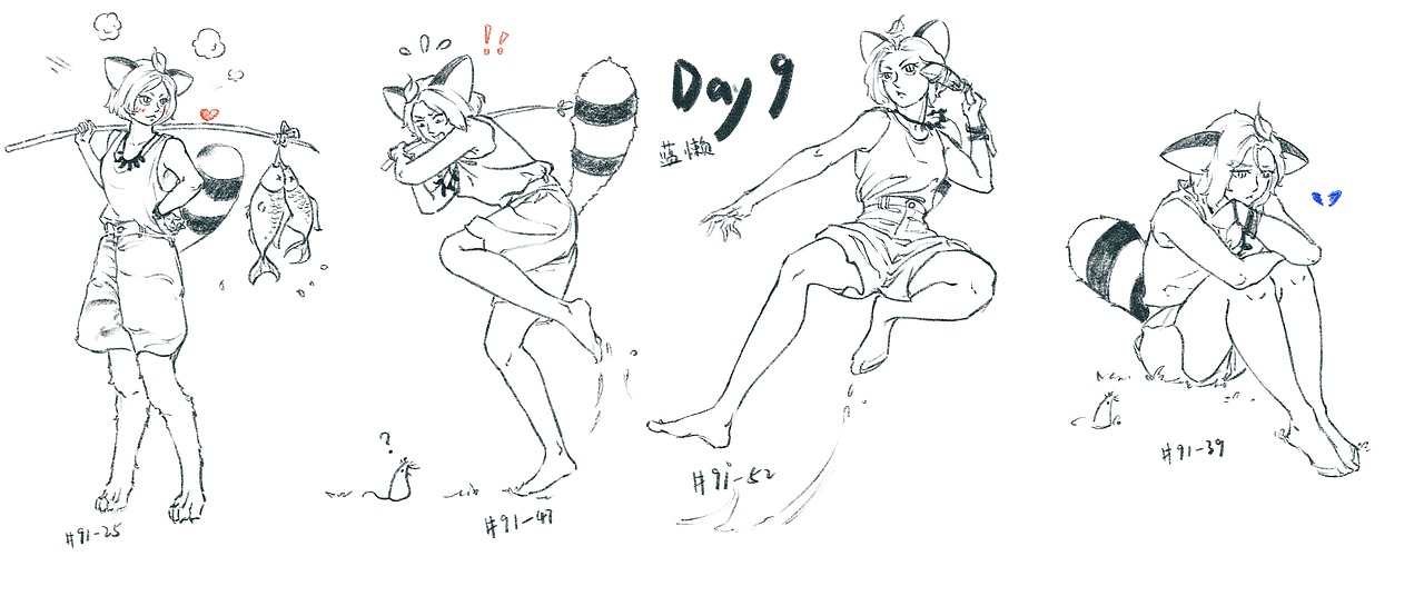 #速写60天挑战赛#day9@速写班长（图ZMjkxOTMwNTYw） - 创作习作 - 站酷设计师楠懒原创素材 - 站酷ZCOOL