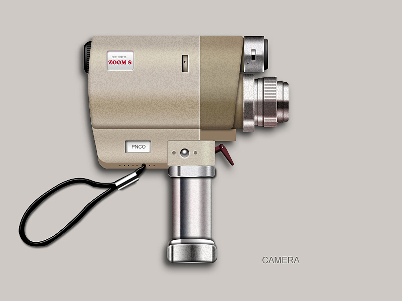 图标练习(老式摄像机)