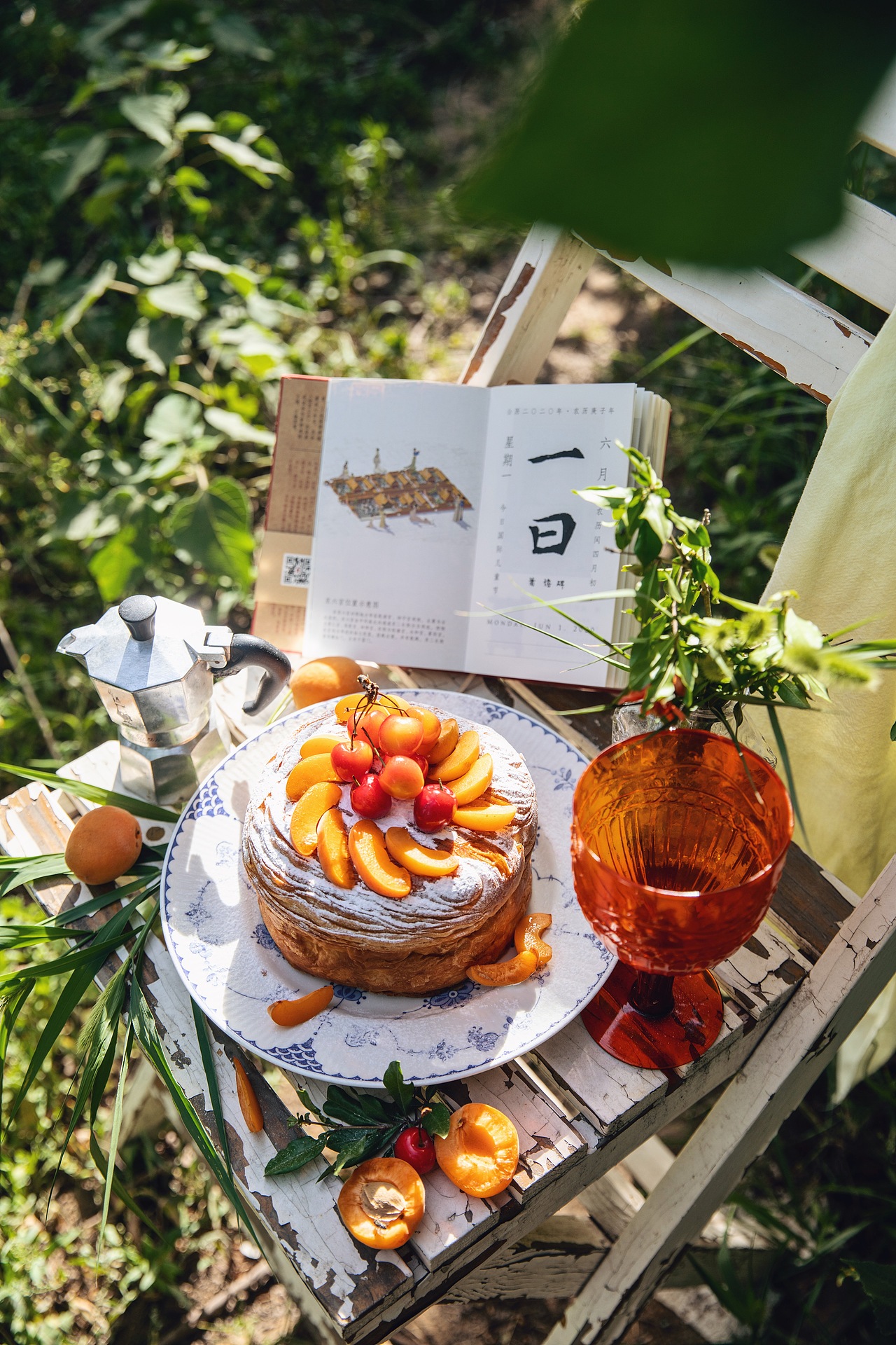 餐桌的艺术午后阳光下午茶美食摄影