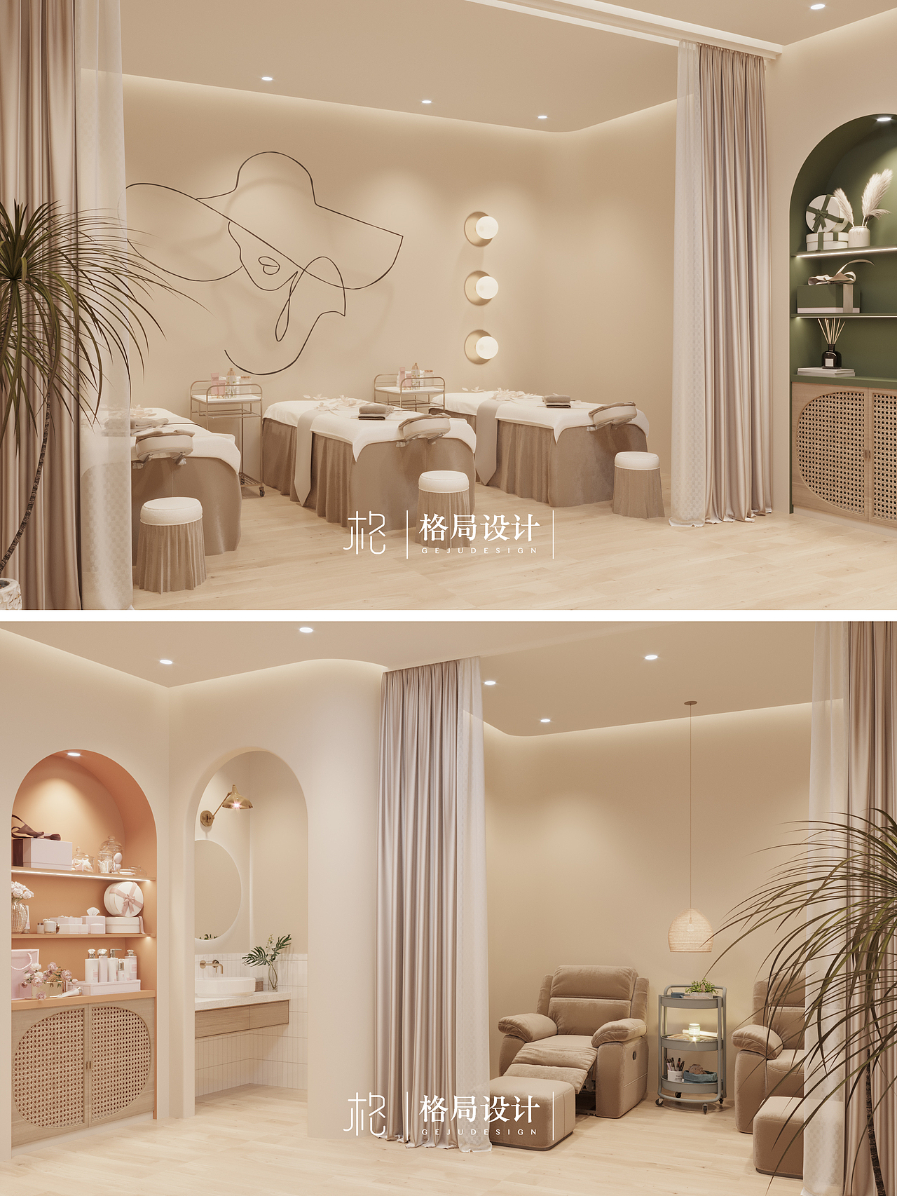 美甲店（圖ZMjY3NTgwOTg4） - 商業(yè)空間設(shè)計(jì) - 站酷設(shè)計(jì)師格局設(shè)計(jì)原創(chuàng)素材 - 站酷ZCOOL